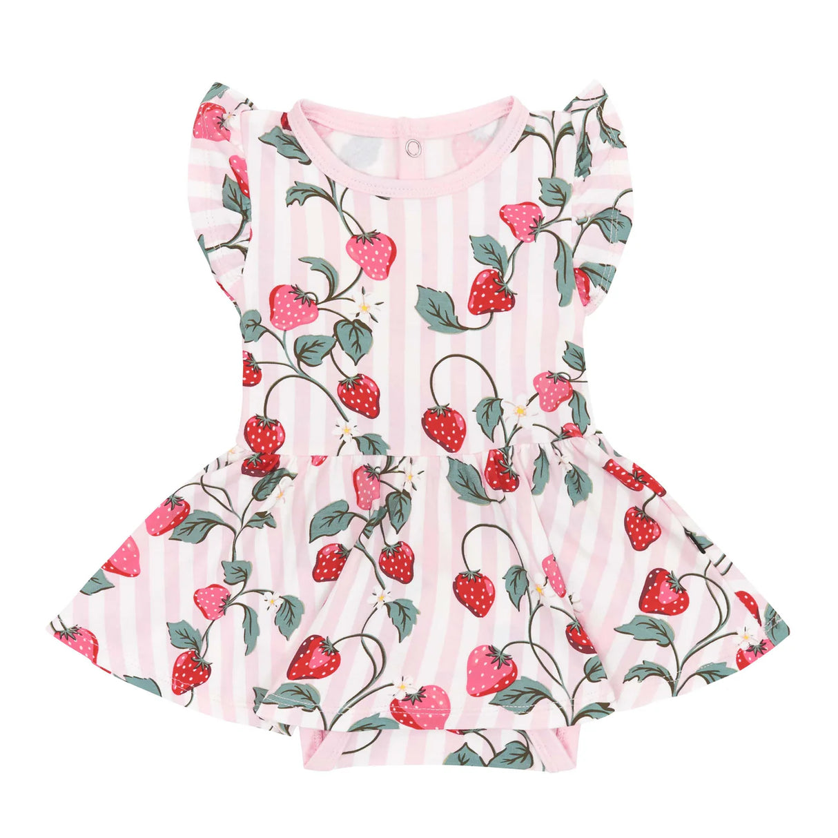 Kyte Baby - Twirl Bodysuit Dress in Strawberry Fields