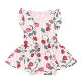 Kyte Baby - Twirl Bodysuit Dress in Strawberry Fields