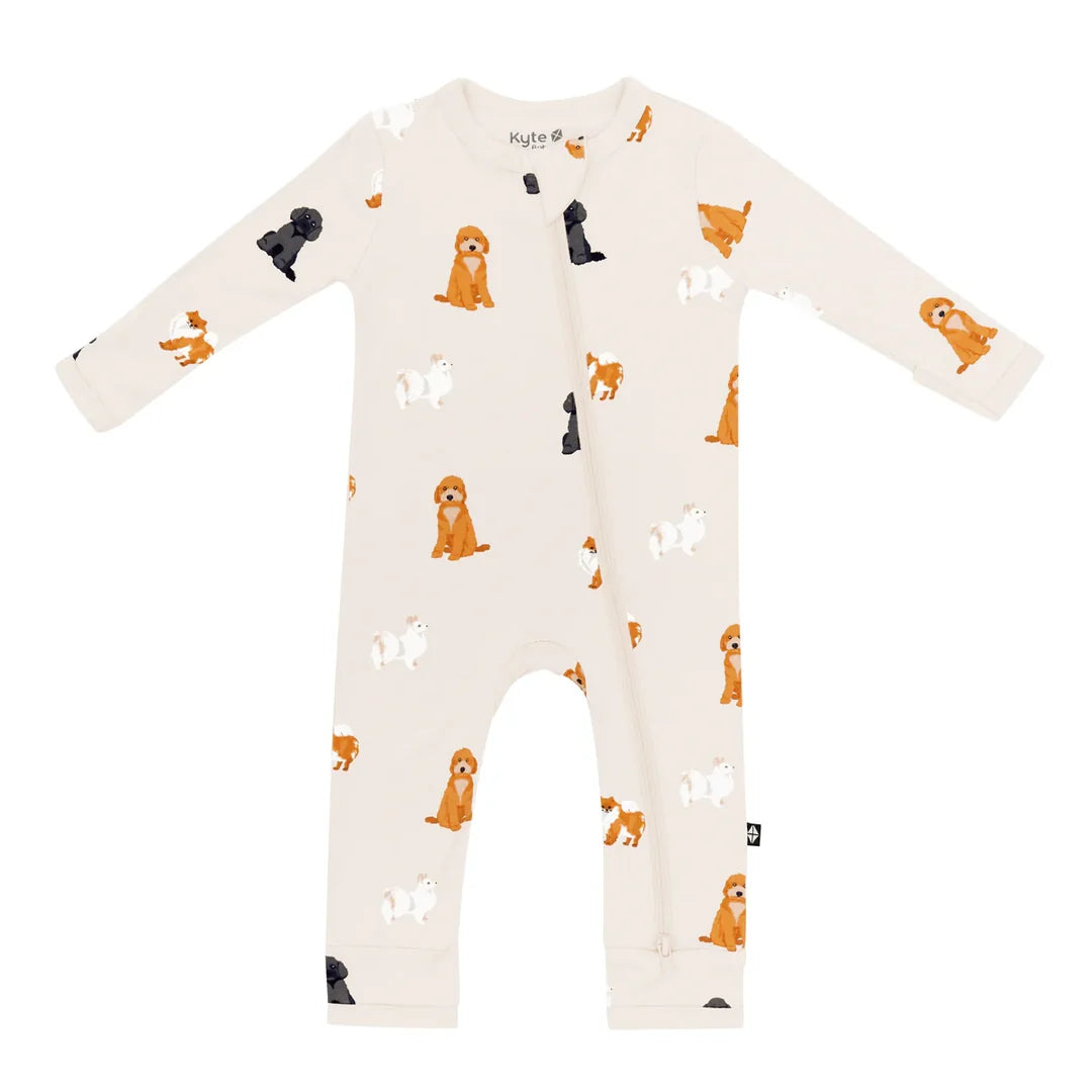Kyte Baby Zippered Romper - Fluffy Dog