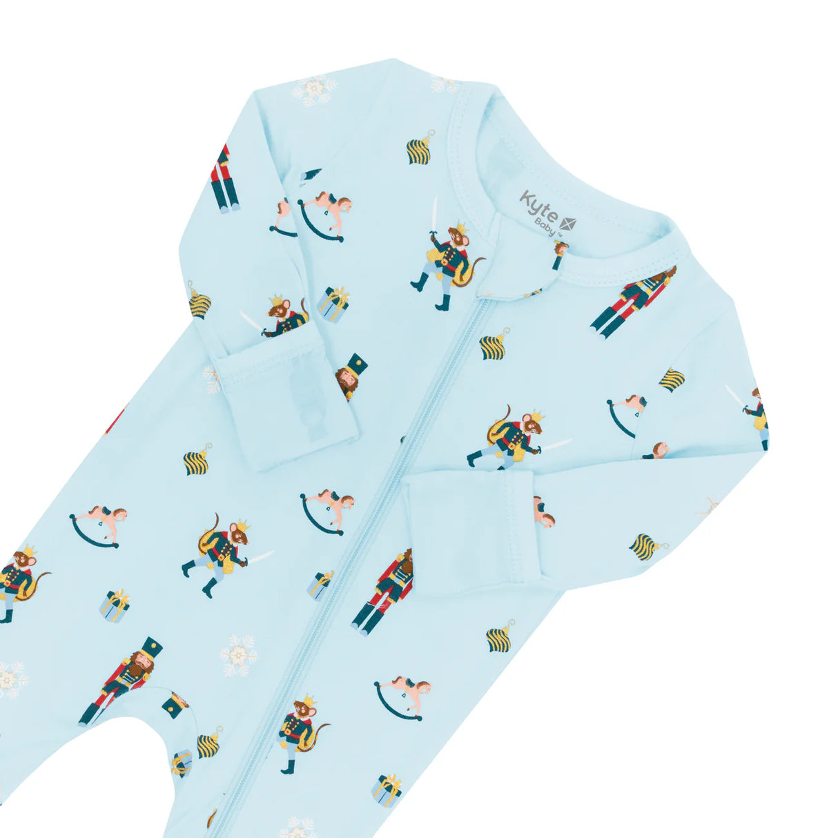 Kyte Baby Zippered Romper in Nutcracker