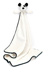Jellycat Bashful Black & Cream Puppy Blankie