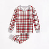 Petit Lem Kids Organic Cotton Holiday Red Plaid PJ Set