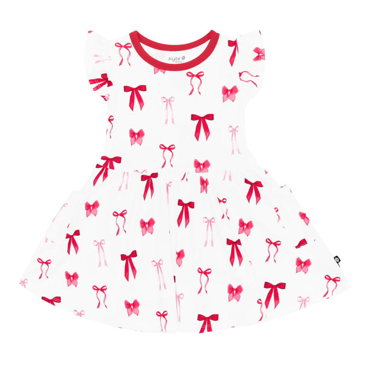 Kyte baby Pocket Dress in Small Love Bow