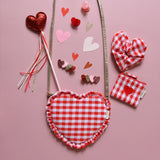 Rockahula Gingham Ruffle Love Heart Bag