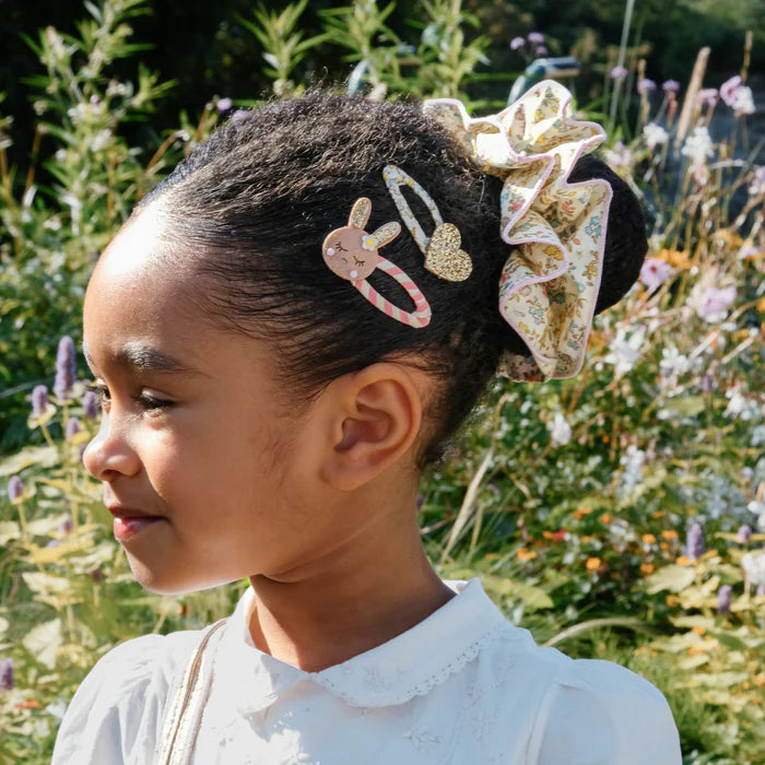 Rockahula Petal Glitter Heart Clips