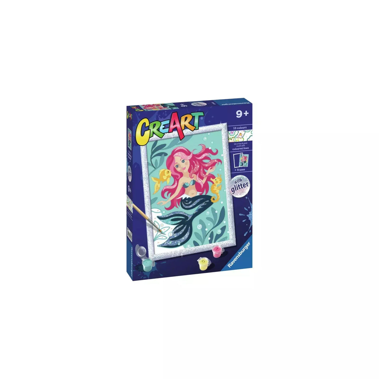 Ravensburger CreArt Painting by Numbers - Enchanting Mermaid with Glitter