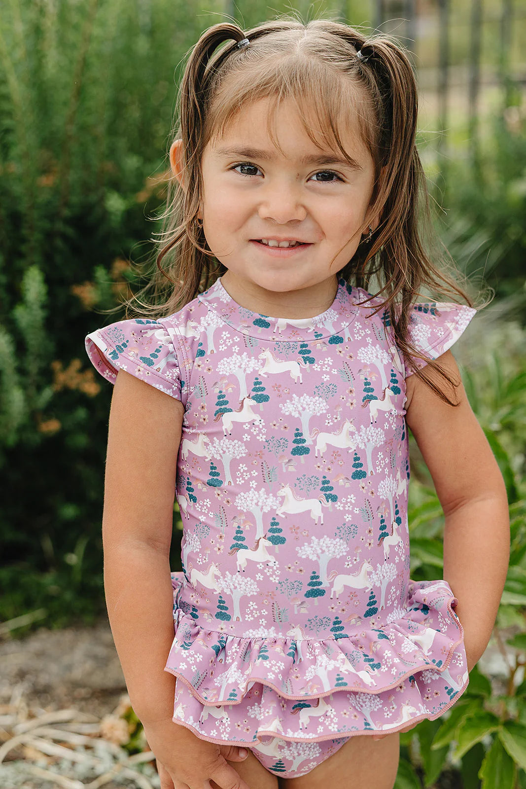 Current Tyed Girls 2 Piece Twirl Rashguard Set - The "Kinsley"