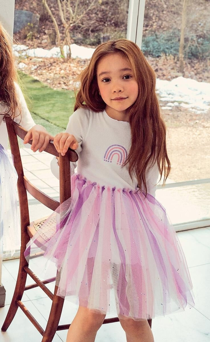 PH Rainbow Glitter Tutu Dress