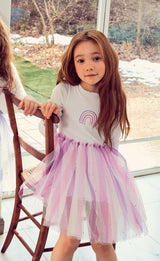PH Rainbow Glitter Tutu Dress