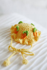 Design & Delight Gifts  Carrot Patch Crochet Bib/Collar and Hat Set 🥕🌼🐇