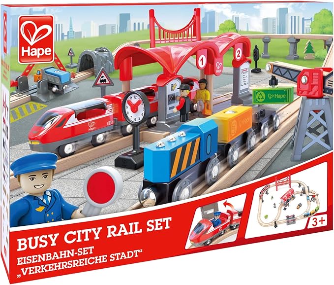 Hape Busy City Rail Set