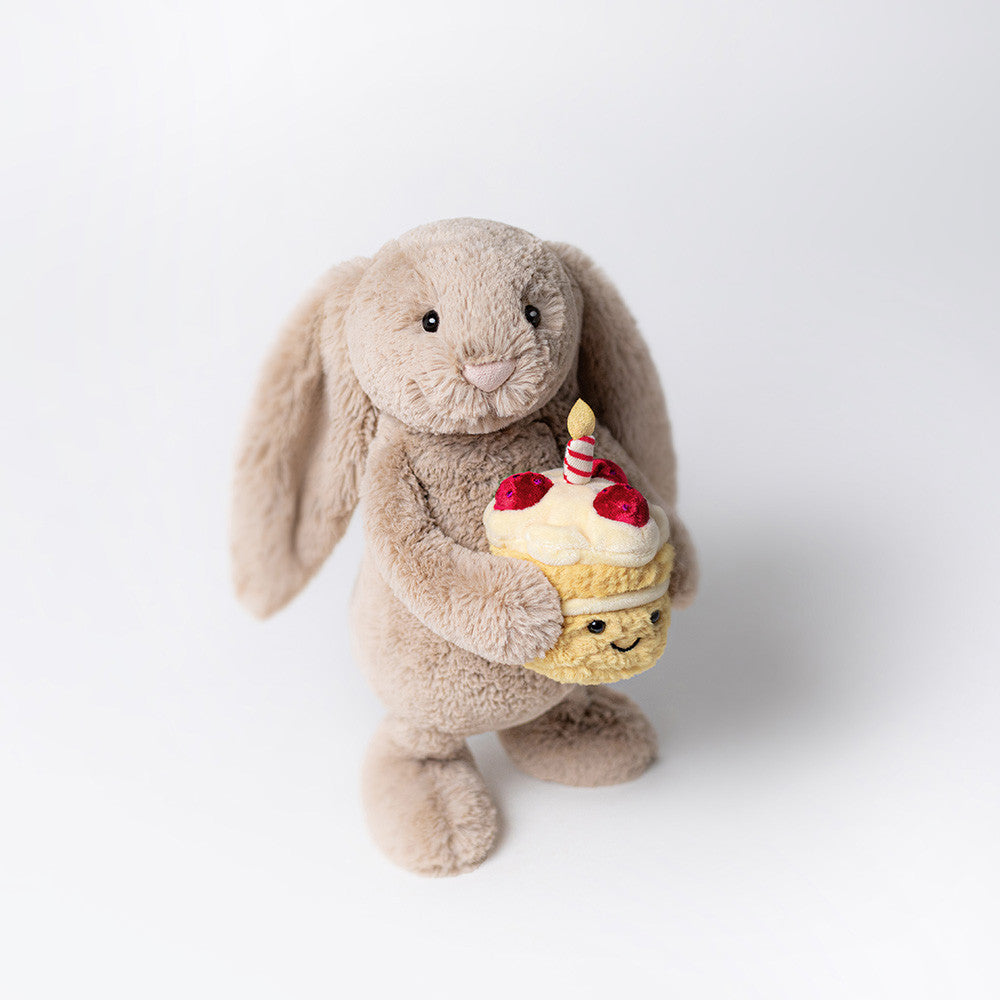  Bashful Beige Bunny ‘Birthday’ Jellycat Bashful Beige Bunny 'Birthday' – Mini Wonders Canada
