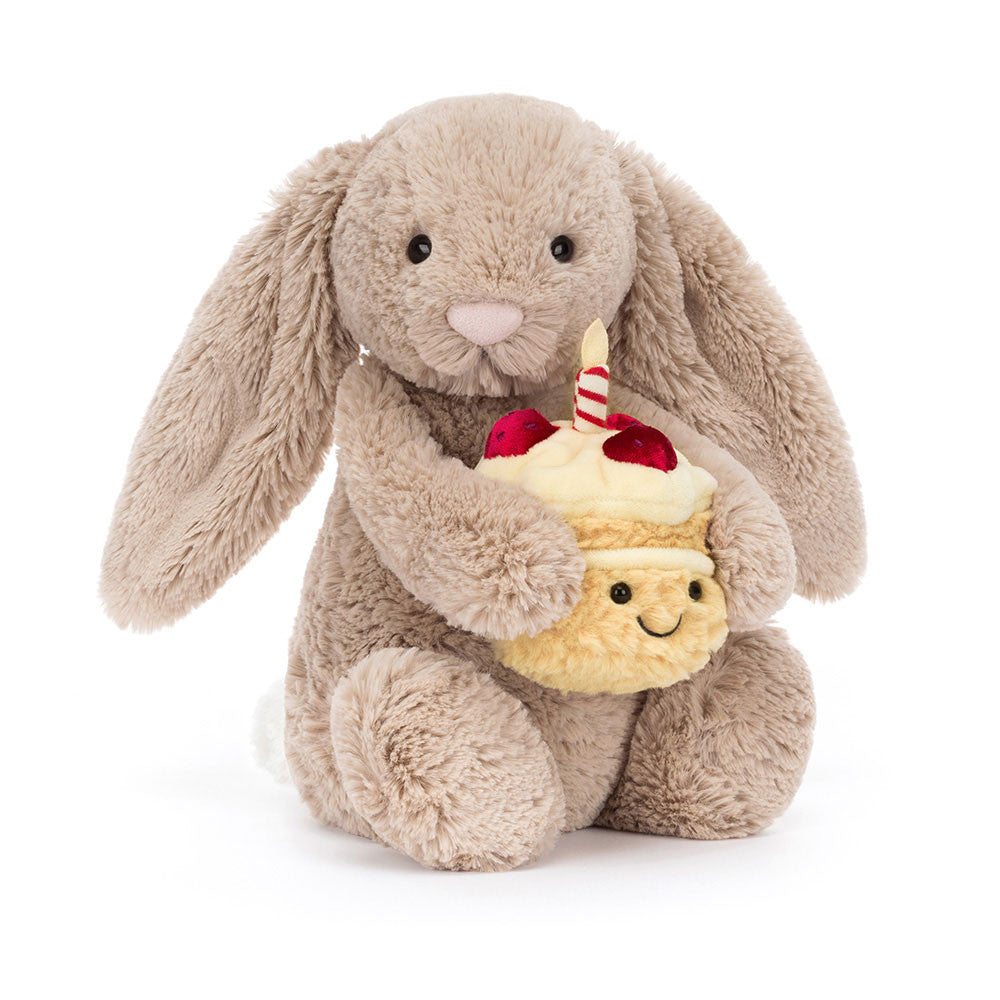  Bashful Beige Bunny ‘Birthday’ Jellycat Bashful Beige Bunny 'Birthday' – Mini Wonders Canada
