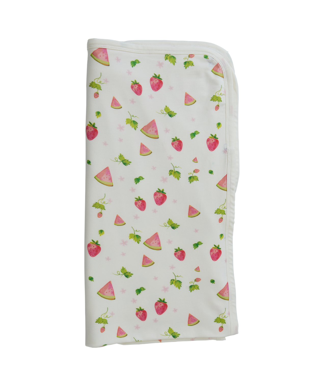 Blara Organic Strawberry Print Blanket 90x90cm