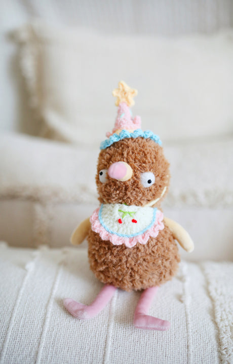 Design & Delight Gifts Pastel Cherry Birthday Crochet Outfit 🌸💛