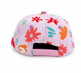 Headster Painted Flowers Snapback - Powder Pink