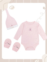 Blara Organic Sail Boat Gift Set - Size 1-3 - Pink Stripe