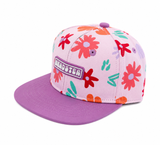 Headster Painted Flowers Snapback - Powder Pink