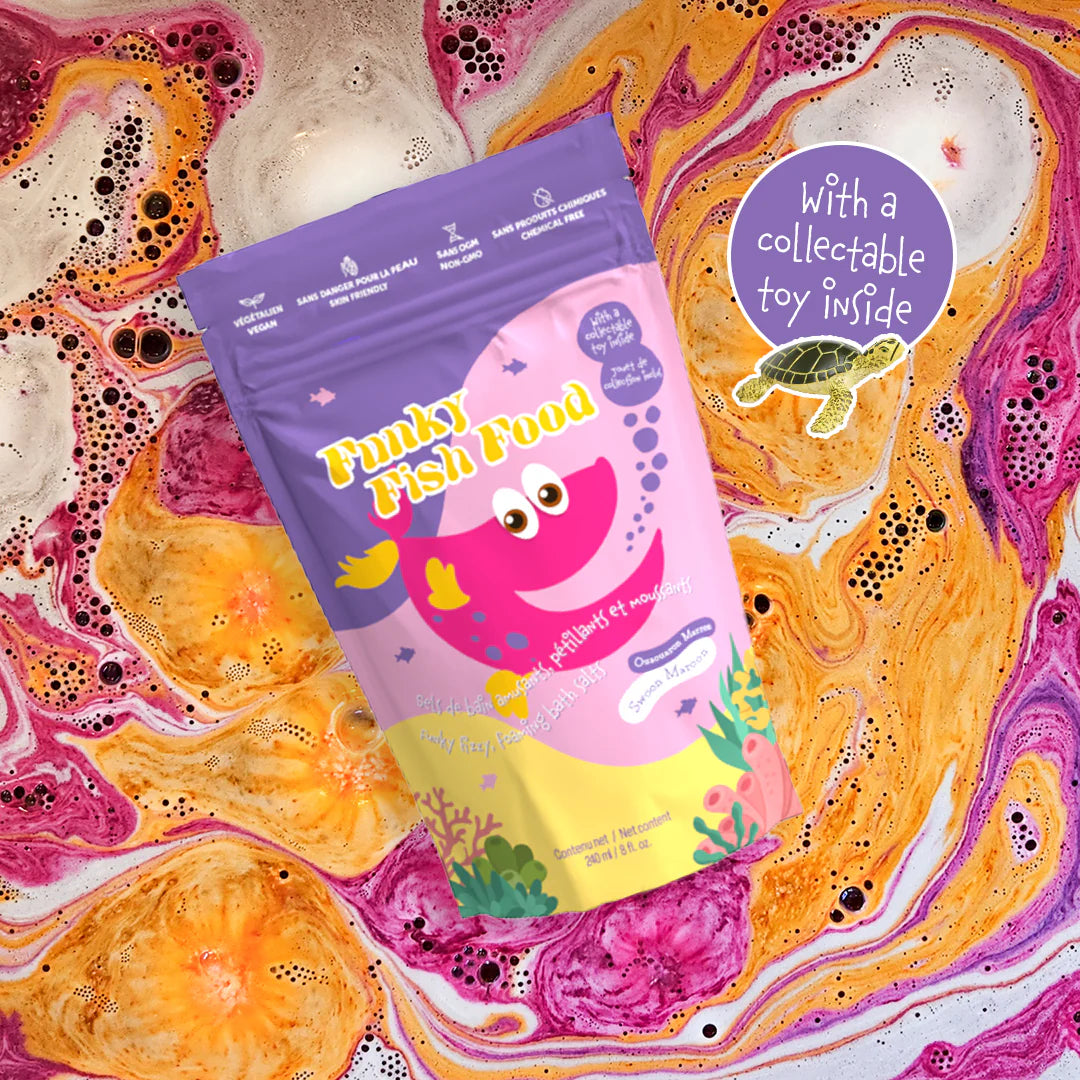 Loot Toy Funky Fish Foods - Swoon Maroon