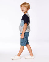 Deux Par Deux Parachute Cargo Pocket Shorts Dark Teal