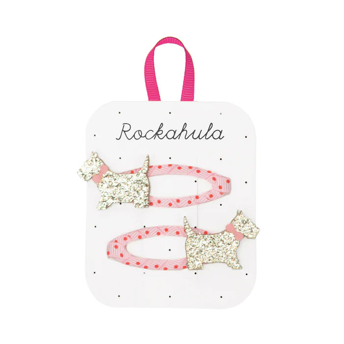 Rockahula Spotty Scottie Dog Clips