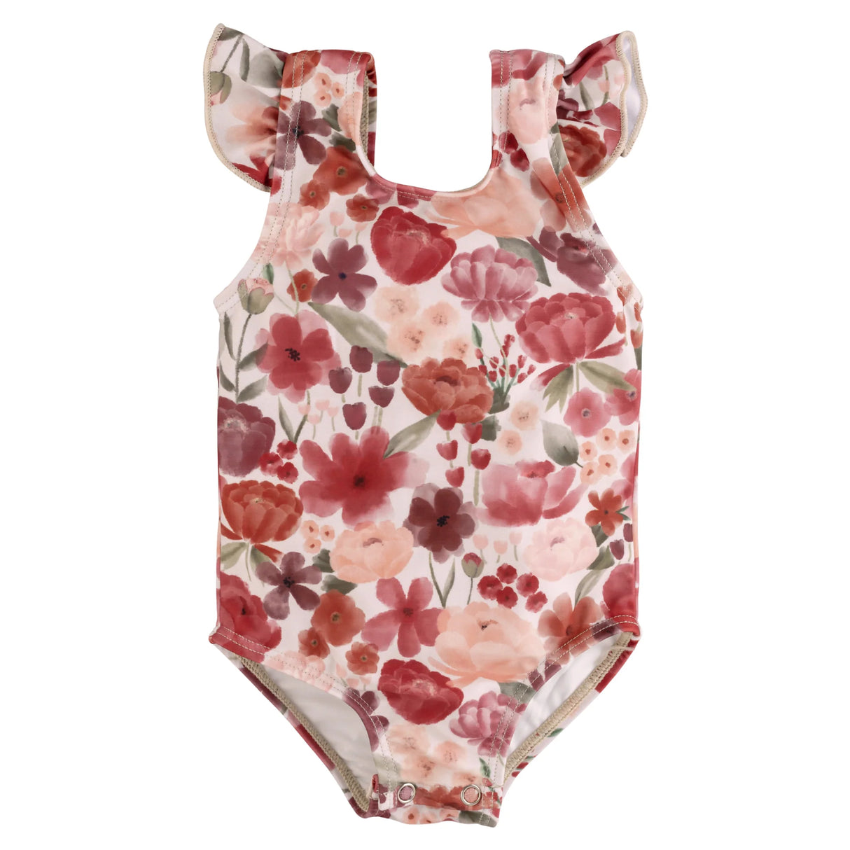 Current Tyed Ruffle Shoulder One Piece - The "Harper"