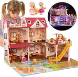 Cute Stone DIY 5-Room Dollhouse Playset