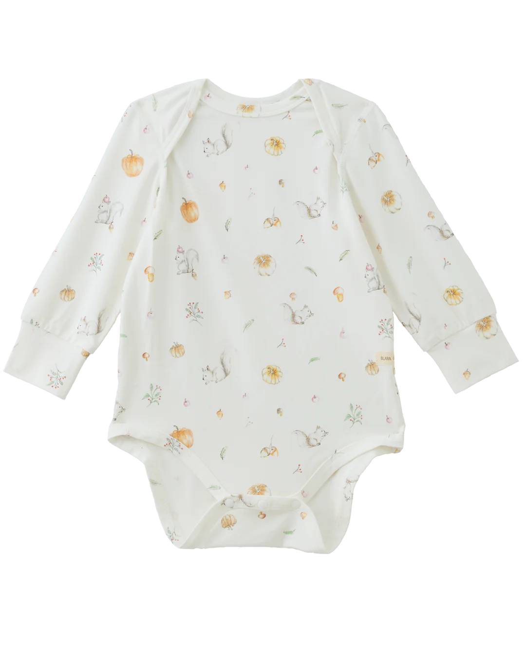 Blara Organic Gift Box Natural Color with Squirrel Print