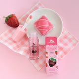 No Nasties Natural Kids Lip Gloss Wands - Shimmery Pastel Pink (Strawberry Cupcake)