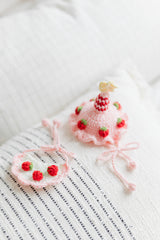 Design & Delight Gifts Strawberry Party Crochet Outfit Set 🍓🎉