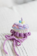 Design & Delight Gifts Pastel Birthday Cake Crochet Outfit 🎂💜🍭