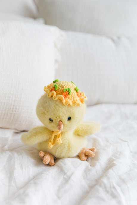 Design & Delight Gifts  Carrot Patch Crochet Bib/Collar and Hat Set 🥕🌼🐇