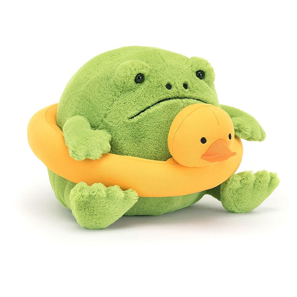 Jellycat Ricky Rain Frog in a Rubber Ring