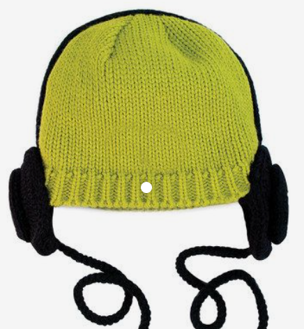 Trumpette Olive & Black Headphone Hat