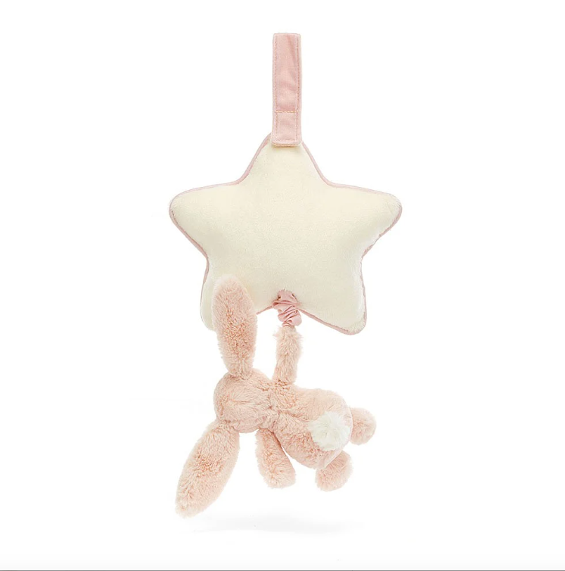 Jellycat Bashful Blush Bunny Musical Pull