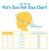 JAN&JUL Kids Cotton Floppy Hats | Blue Whale