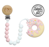 Glitter and Spice DONUT SILICONE TEETHER