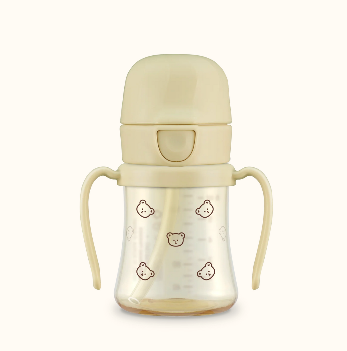 Grosmimi PPSU Dotgom Straw CUP 200ml (Butter)