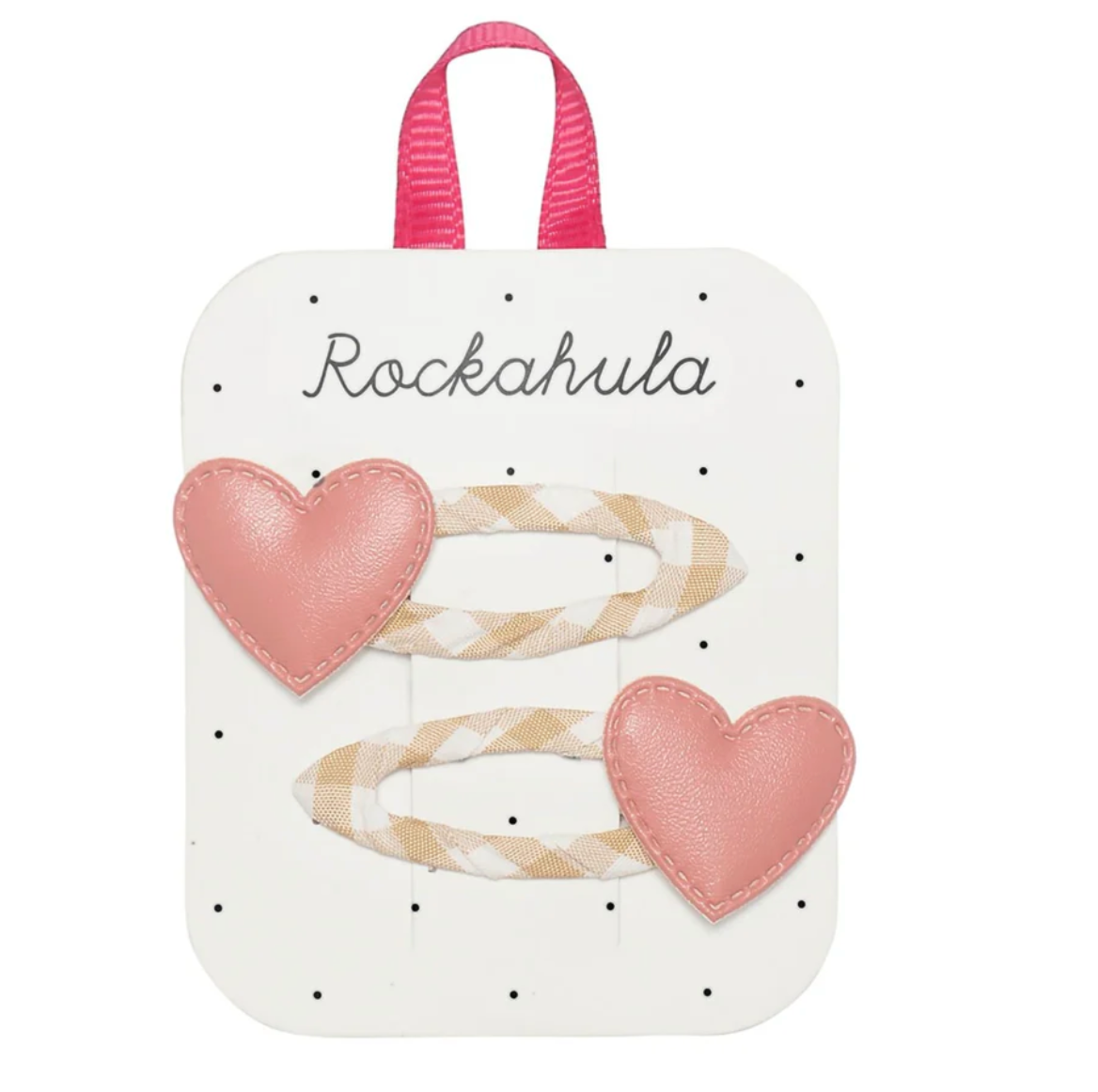 Rockahula® Gingham Heart Clips