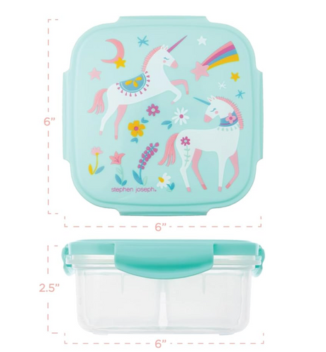 Stephen Joseph Snack Box with Ice Pack - Unicorn