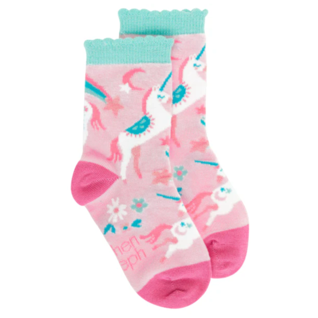 Toddler Socks - Pink Unicorn