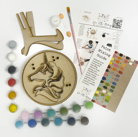 Our Little Makery -  Unicorn Shadow Box Kit