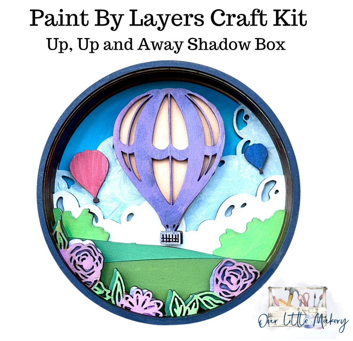 Our Little Makery - Up, Up and Away Shadow Box Kit
