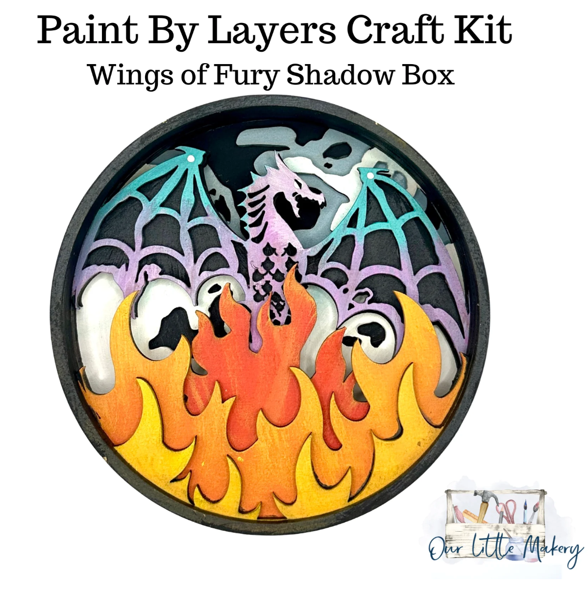 Our Little Makery - Wings of Fury Shadow Box Kit