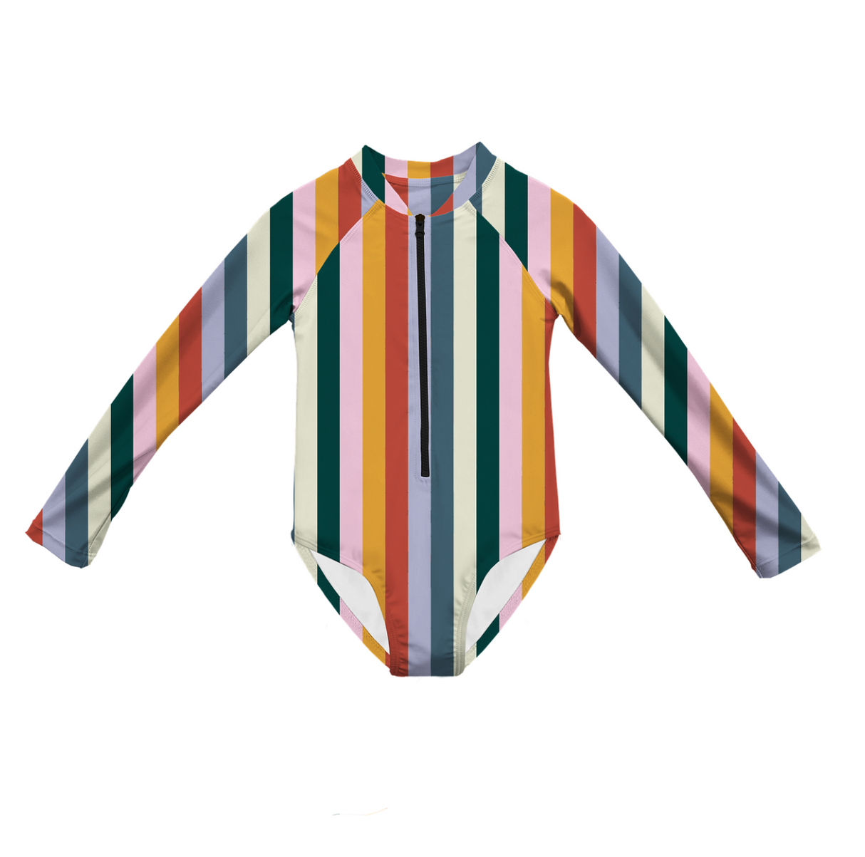 Headster Vertical Delight Long Sleeve One Piece Swimsuit