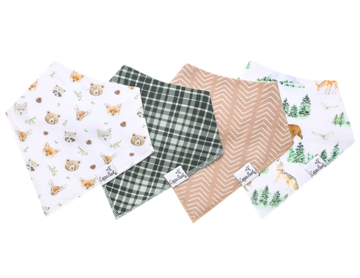 Copper Pearl Baby Bandana Bibs - Wilder