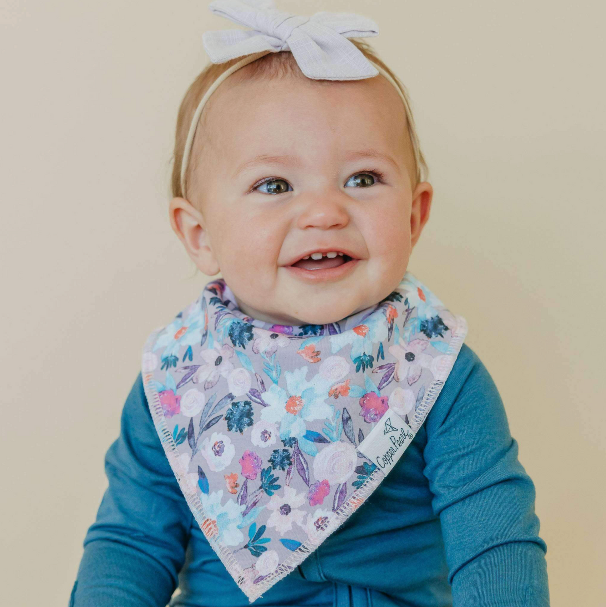 Copper Pearl Baby Bandana Bibs - Morgan