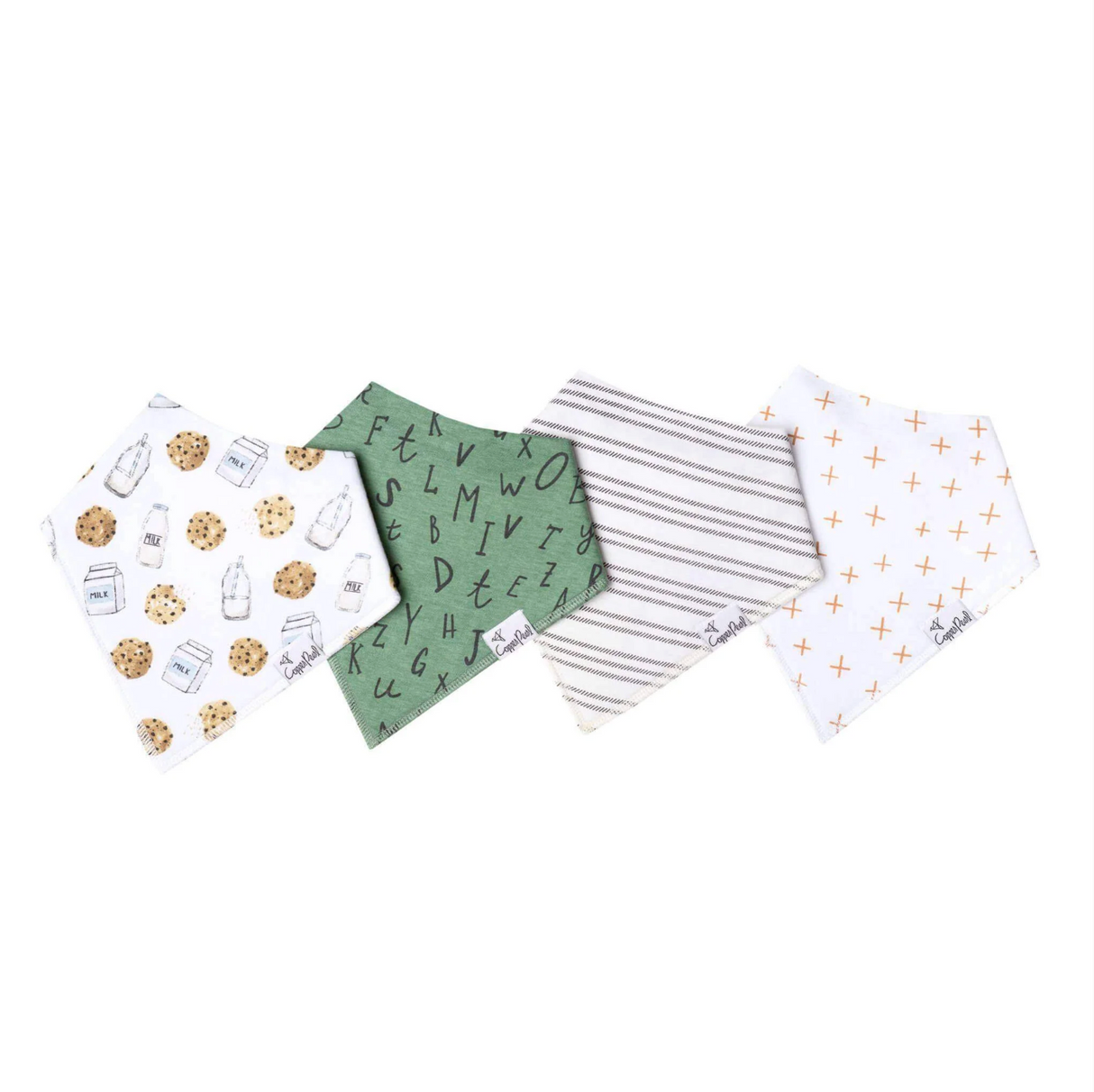 Copper Pearl Baby Bandana Bibs - Chip