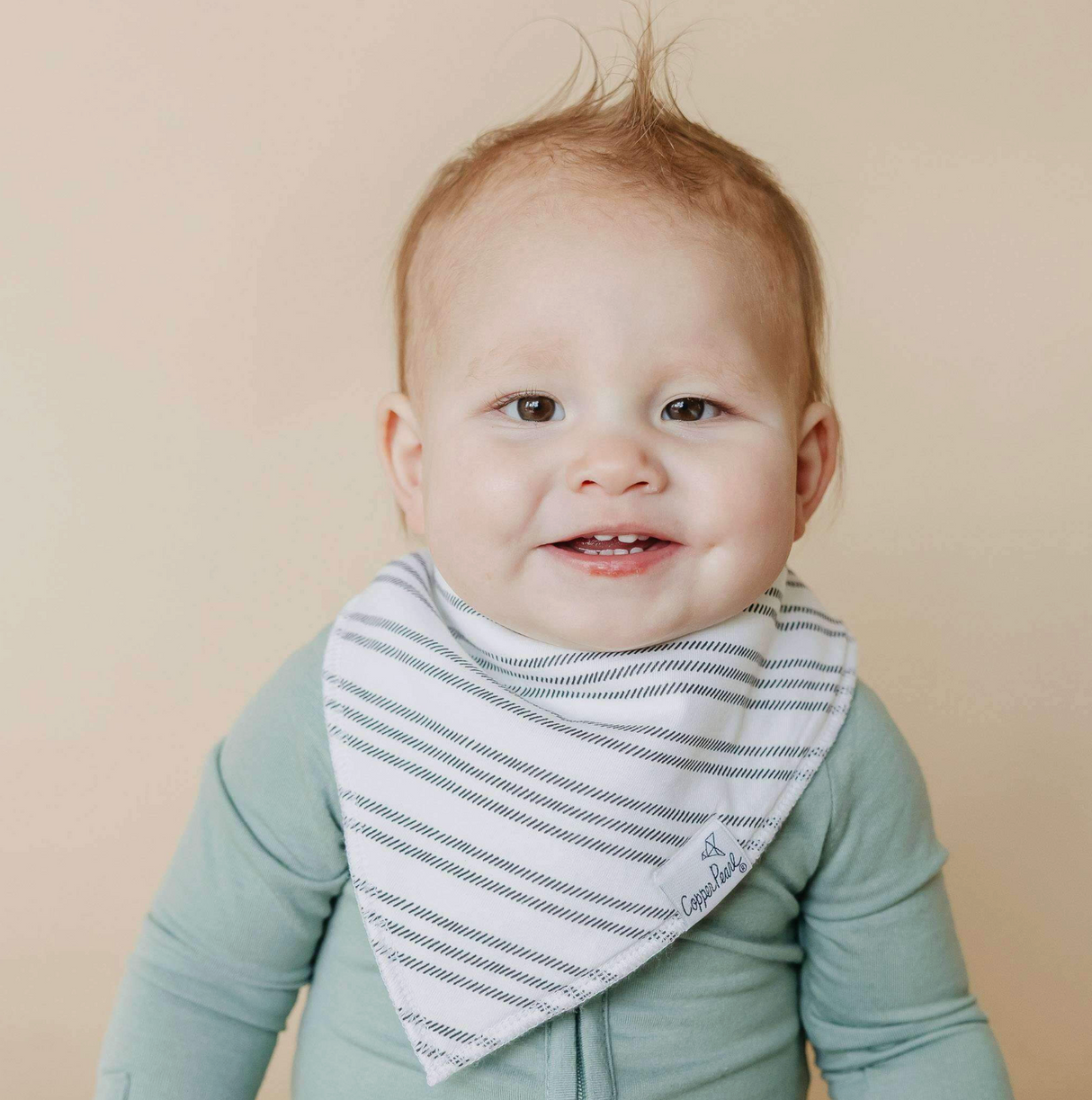 Copper Pearl Baby Bandana Bibs - Chip