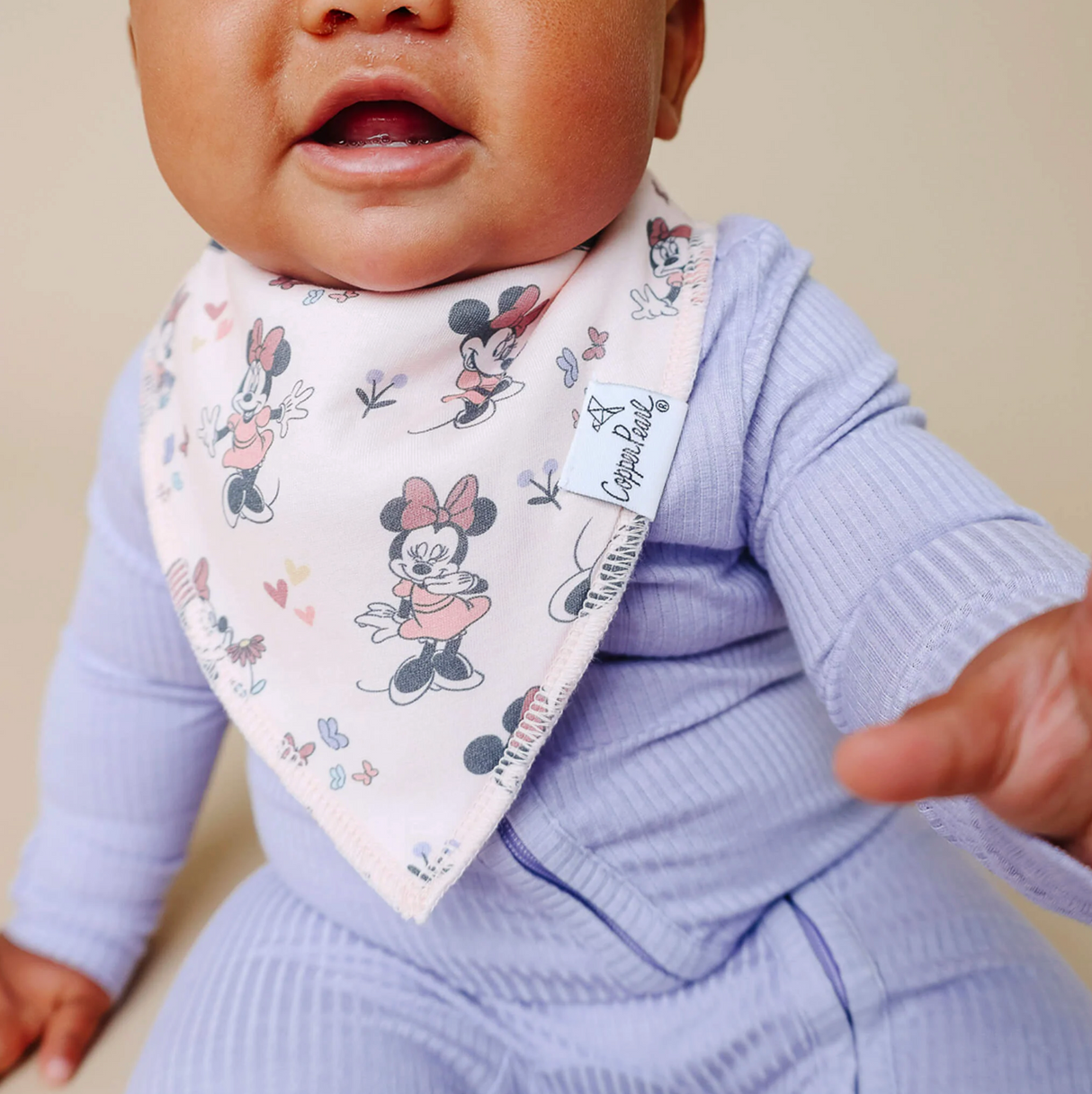 Copper Pearl Baby Bandana Bibs - Minnie Mouse